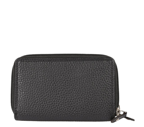 Portofel casual, dama, RENATA BALESTRA 2035, negru, piele naturala